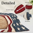 thumbnail image 3 of Retro American Flag Body Pillow Covers, White Star Red Blue US Flag Soft Breathable Throw Pillow Cases with Invisible Zipper, Decorative Pillowcase Pillows Protectors for Sofa Bed Couchair 20"x54", 3 of 9
