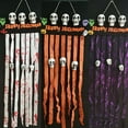 thumbnail image 2 of Halloween Decorate Haunted House Horror Atmosphere Skull Curtain Pendant White, 2 of 5