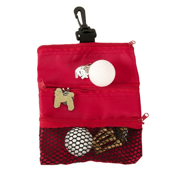 Bolsa de transporte ligera shamjiam para pelotas de golf rojo