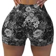 thumbnail image 2 of Fotbe Black Cats In A Garden Shorts Sin Costuras – Shorts Deportivos de Cintura Alta para Mujer, Elásticos para Gimnasio, Yoga, Running o Ciclismo-Medium, 2 of 8