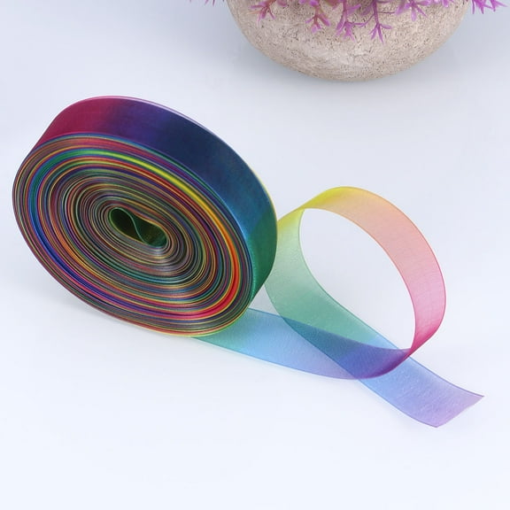 HOOWIFFY Ribbon for Crafts Accessories Transparent 1 Roll