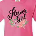 thumbnail image 4 of Inktastic Flower Girl Hand Lettering with Flowers Illustration Youth T-Shirt, 4 of 5