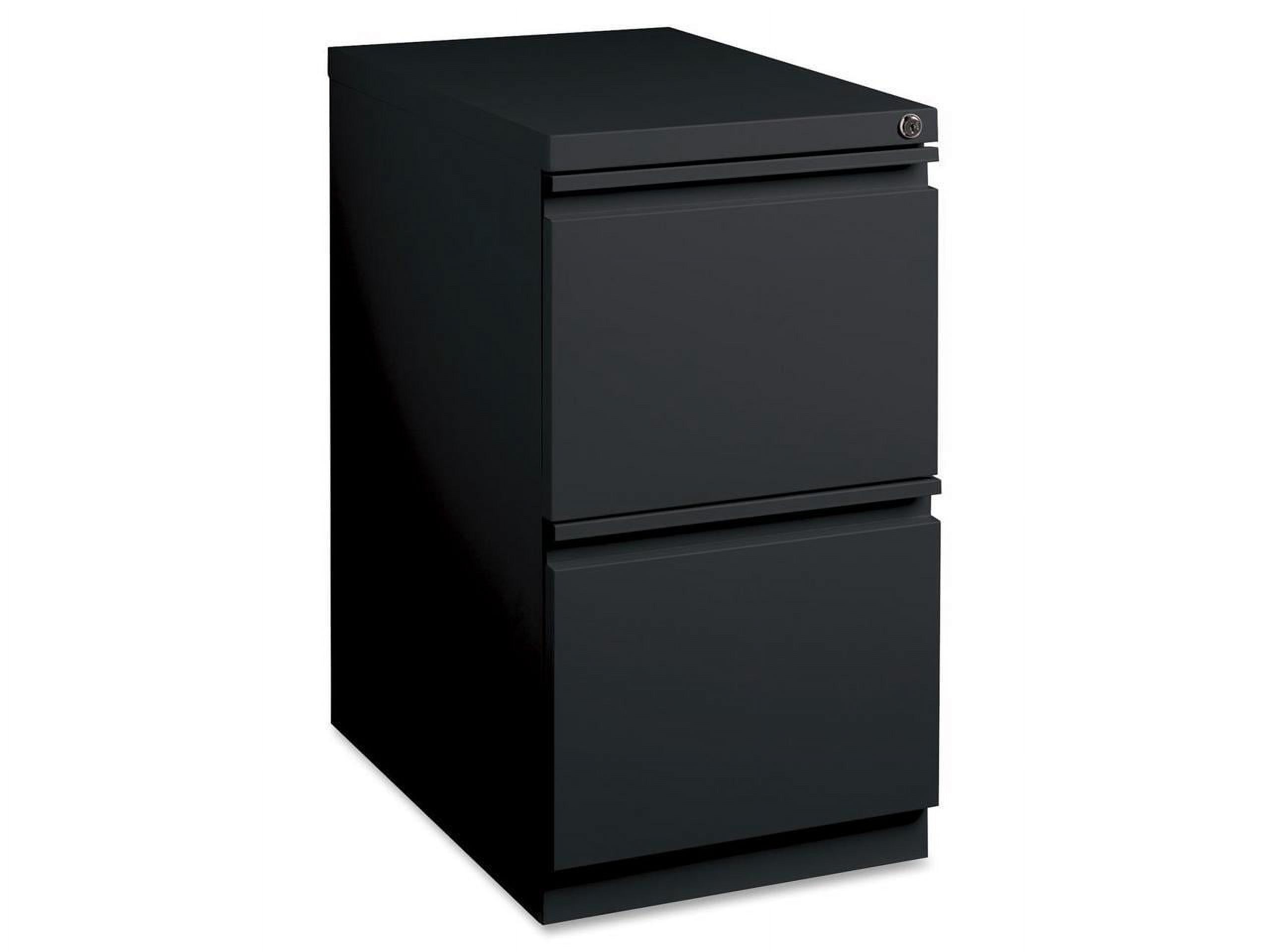 2 Drawers Vertical Steel Lockable Filing Cabinet, Black - image 2 of 12