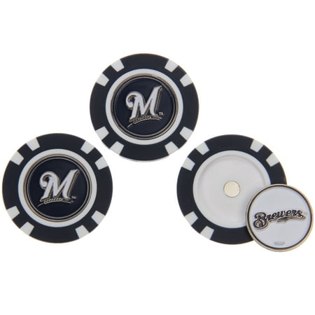 UPC 637556965882 product image for Milwaukee Brewers 3-Pack Poker Chip Golf Ball Markers - No Size | upcitemdb.com