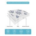 thumbnail image 4 of Quilts Queen Size Bedding Set, Blue Anchor Nautical Reversible Summer Quilt 3 Pieces, Rudder Coastal Summer Ocean Lightweight Bedspreads Coverlets with 2 Pillow Shams for All Seasons, 4 of 5