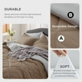 thumbnail image 5 of U by Bedsure Brown King Size Comforter Set - 7 Pieces Reversible King Bed in a Bag, King Bed Set Brown and Grey with Comforters, Sheets, Pillowcases & Shams, 5 of 7