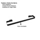 thumbnail image 2 of Toallero Sencillo Barra 30cm para Baño Rubinett Cuadrado Negro Mate Acero Inoxidable, 2 of 3