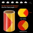 thumbnail image 3 of Unique Bargains Reflective Tape, 2 Roll 6' x 10 Ft Waterproof Safety Tape for Trailers, Red Yellow, 3 of 6