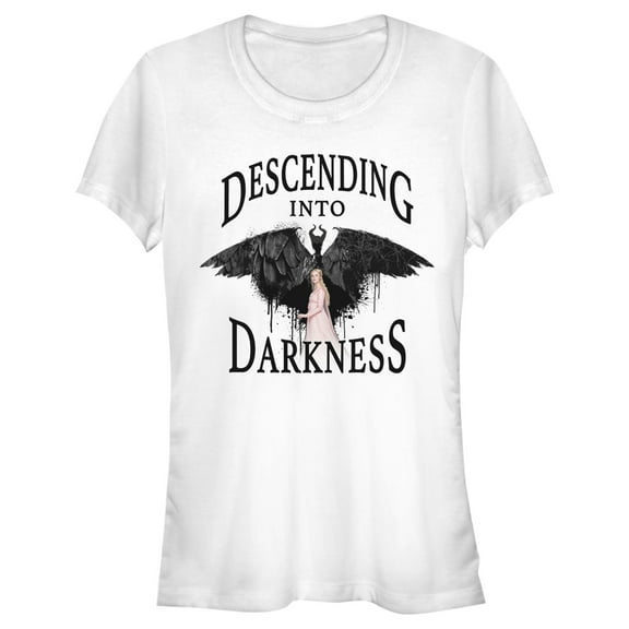 Junior's Maleficent: Mistress of All Evil Descending Graphic Tee White Small