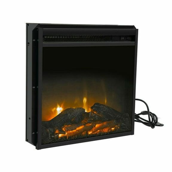 SAYFUT Electric Fireplace Insert 18'' Electric Stove Heater with Hearth Flame Settings