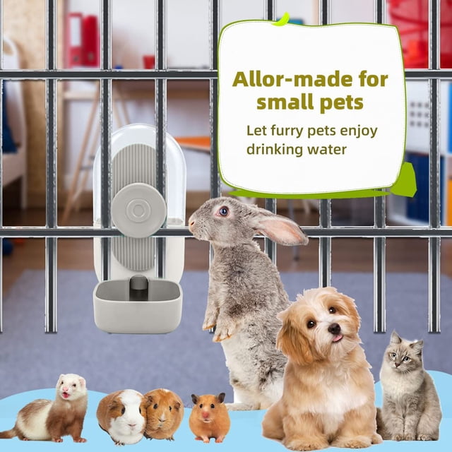 Distributeurs d'Eau Bouteille d'Eau pour Animaux Distributeur Automatique Bol d'Eau Idéal pour Utilisation en Cage Solution d'Hydratation pour Animaux