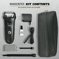 thumbnail image 3 of Wahl Manscaper Shaver, Lithium Ion Rechargeable, Waterproof Wet/Dry Flex Hypoallergenic Foils, for Men, 7074, 3 of 13