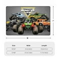 thumbnail image 3 of Cartoon Monster Truck Jam Rugs Washable Cover Floor Rug Carpets Bathroom Decorations For Kitchen Bedroom Indoor Outdoor 72"X48", 3 of 7