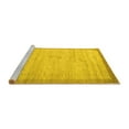 thumbnail image 2 of Ahgly Company Machine Washable Indoor Rectangle Abstract Yellow Contemporary Area Rugs, 2' x 5', 2 of 4