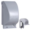 thumbnail image 1 of MX3200 Gray Metal Vertical Outlet Cover, 1 of 1