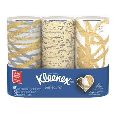 Kleenex Perfect Fit Facial Tissues, 3 Count (Packaging May Vary)