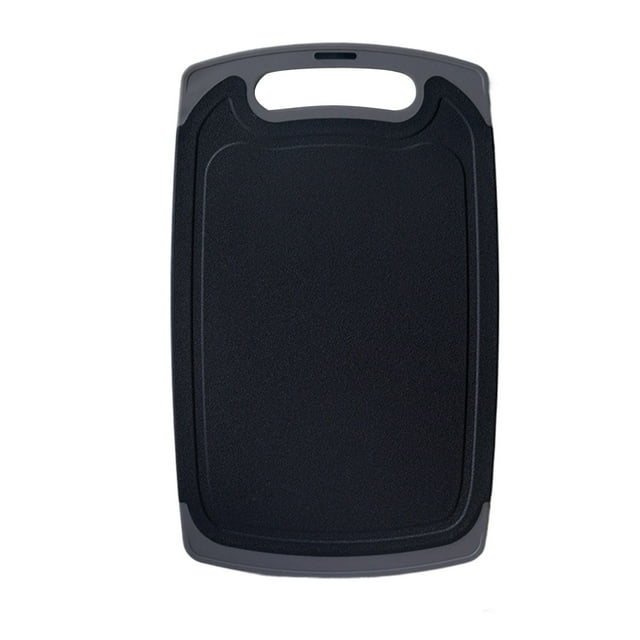 Cutting Boards for Kitchen Plastic Cutting Boards for Kitchen Dishwasher Safe Double-Sided Extra Large Cutting Board for Meat Easy Grip Handle Non-Slip with Grinding Area Wood Cutting Board