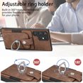 thumbnail image 3 of Jiahe Cover for Samsung Galaxy Note 20 Ultra, Wallet Case with Built-in 360°Rotation Ring Stand,Anti-Drop Shockproof Credit Card Slots Lens Protector Cover,Support Magnetic Car Mount,, brown, 3 of 8