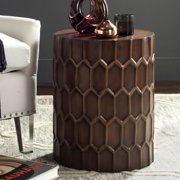 Safavieh Corey Side Table, Antique Copper