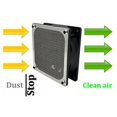 thumbnail image 5 of Ultra Fine Filter, Aluminum Mesh Dust Reduction For Fan Vent, Exquisite Craftsmanship, Black, 4 Pieces, 105 X 105Mm, 5 of 5
