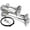 Chrome, variant on Vixen Horns Train Horn for Truck/Car. 4 Air Horn Chrome Plated Trumpets. Super Loud dB. Fits 12v Vehicles like Semi/Pickup/Jeep/RV/SUV VXH4114