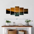 thumbnail image 2 of Elephant Stock Lake Tahoe At Nightfall Wall Art - Horizontal Multi Panel Canvas - Living Room Wall Decor - Nature Multi Panel - Orange And Brown Decor - 29" x 12", 2 of 4