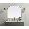 thumbnail image 3 of Elegant Decor Metal Frame Arch Mirror 40x34 Inch in Brass, 3 of 10