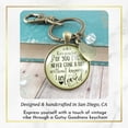 thumbnail image 4 of Sister Gutsy Goodness Bronze Metal Keychain Because of Your Love Gift Family Adult Female Jewelry, 4 of 8