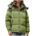 thumbnail image 1 of Parka Décontractée à Manches Longues avec Capuche et Col Montant à Fermeture Éclair pour Femmes, 1 of 8