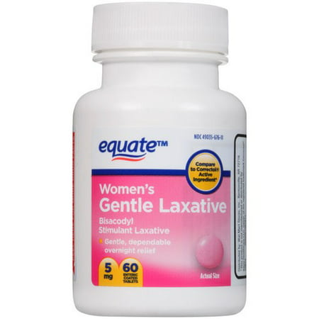 Equate Women's Gentle Laxative Coated Tablets, 5 mg, 60