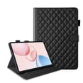 thumbnail image 3 of for Honor Pad 10/Honor Tablet 10 12.1 inch Case, Rhombus Pattern Multiple Viewing Angles Stand Slim Folio Cover (Black), 3 of 6
