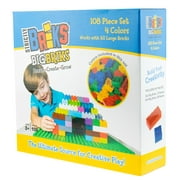 Strictly Briks Big Briks Brick Construction Set - 108 Pieces - Blue, Green, Red, Yellow