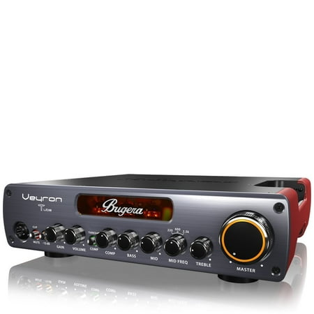 Bugera BV1001T Veyron Tube Ultra-Compact Class-D Bass Amplifier w/ Tube Preamp, Compressor, & Dynamizer - 2000