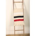 thumbnail image 3 of Texas Tech Stripe Woven Throw - Creme blanket with Red, Black & White Stripes - 100% Cotton Made in the USA (73x48), 3 of 7