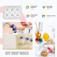 thumbnail image 3 of Kit de moldes de cuentas de resina Wdftyju molde de fundición de Silicona para joyería de cuentas con orificio redondo, 3 of 9