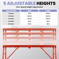 thumbnail image 5 of Foldable Scaffolding Platform, 770LBS Load Capacity Adjustable Height Portable Work Platform with Anti-Slip Grid, Heavy Duty Scaffold for Painting, Cleaning, Construction, Indoor & Outdoor Use, 5 of 8