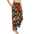 thumbnail image 3 of Kdxio Women's Comfy Stretch TomatoesPrint Drawstring Pajama Pants-Medium, 3 of 9