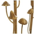 thumbnail image 5 of DecMode 2 Candle Gold Metal Abstract Mushroom Inspired Candle Holder, Set of 2, 5 of 11