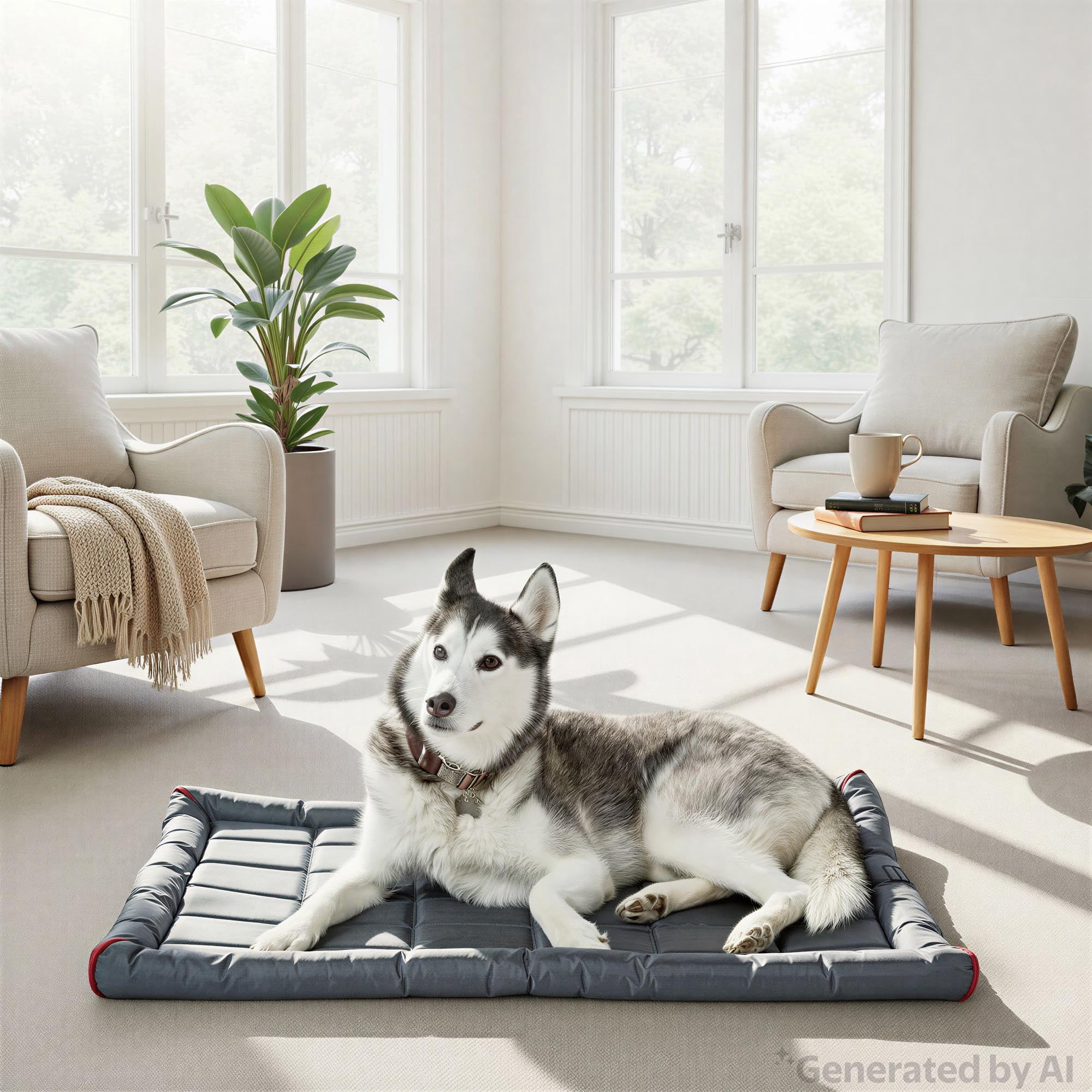 Vibrant Life Durable and Water Resistant Crate Pad, Gray, Extra Large, 27" x 41"