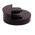 thumbnail image 4 of pitrice Practical Black Cello Mute Tourte Style Rubber Two Hole Cello Sordino Designed To Reduce Volume Tourte Style Mute, 4 of 6