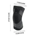 thumbnail image 1 of Breathable Knee Compression Support Sleeve Brace with Stabilizing Strap for Running Sports Meniscus Protection Joint Stability Lightweight Nylon Knit Design, 1 of 1