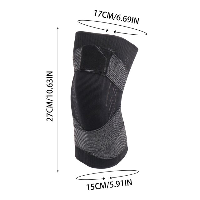 LSLJS Manchon de Compression pour Genou - Genouillères Respirantes en Nylon Genouillères de Course Sangle Genouillères Tricotées de Compression Genouillères de Sport, Protège-Genou