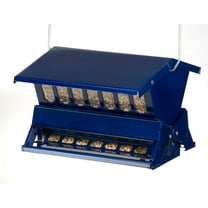 Woodlink Squirrel Resistant Hopper Metal Bird Feeder, Blue