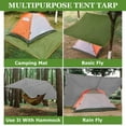 thumbnail image 6 of Hammock Rain Fly, Lightweight and Compact Tent Tarp 10x10FT Fast Set Up Waterproof Camping Tarp for Outdoor Awning Hiking Beach Backpacking, 6 of 7