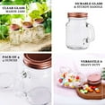 thumbnail image 4 of Efavormart 4 Pack 4oz Clear Glass Mason Jars with Rose Gold Lid for Pickling, Preserving, Decorating, Canning Jar, Craft and Dry Food Storage Spices, Salads, Yogurt, Meal Prep, 4 of 11
