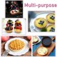 thumbnail image 3 of 8 uds. Mini tarta de 4 pulgadas, sartén antiadherente para quiche, con fondo extraíble Afortunado Sencillez, 3 of 5