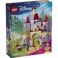 thumbnail image 3 of LEGO Disney Princess Belle & The Beast's Enchanted Castle - Building Toy for Girls & Boys, Ages 5+ - Disney Gift for Kids with 4 Movie Character Figures - 43289, 3 of 8