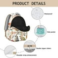 thumbnail image 4 of Mushroom Print Laptop Backpack for College, Spacious School Bookbag with Multiple Pockets, Sturdy Material, Perfect Gift for Students Daily Campus Commute, 4 of 6