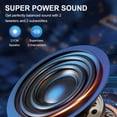 thumbnail image 2 of golytefs Bluetooth-compatible Speaker Loud Boombox with Double Subwoofer Deep Bass Lights, 2 of 9