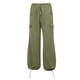 thumbnail image 2 of Gibobby Pantalones para mujer cargo Pantalones de carga rectos de talla grande para mujer Pantalones casuales sueltos de pierna ancha recta(Verde,XL), 2 of 4